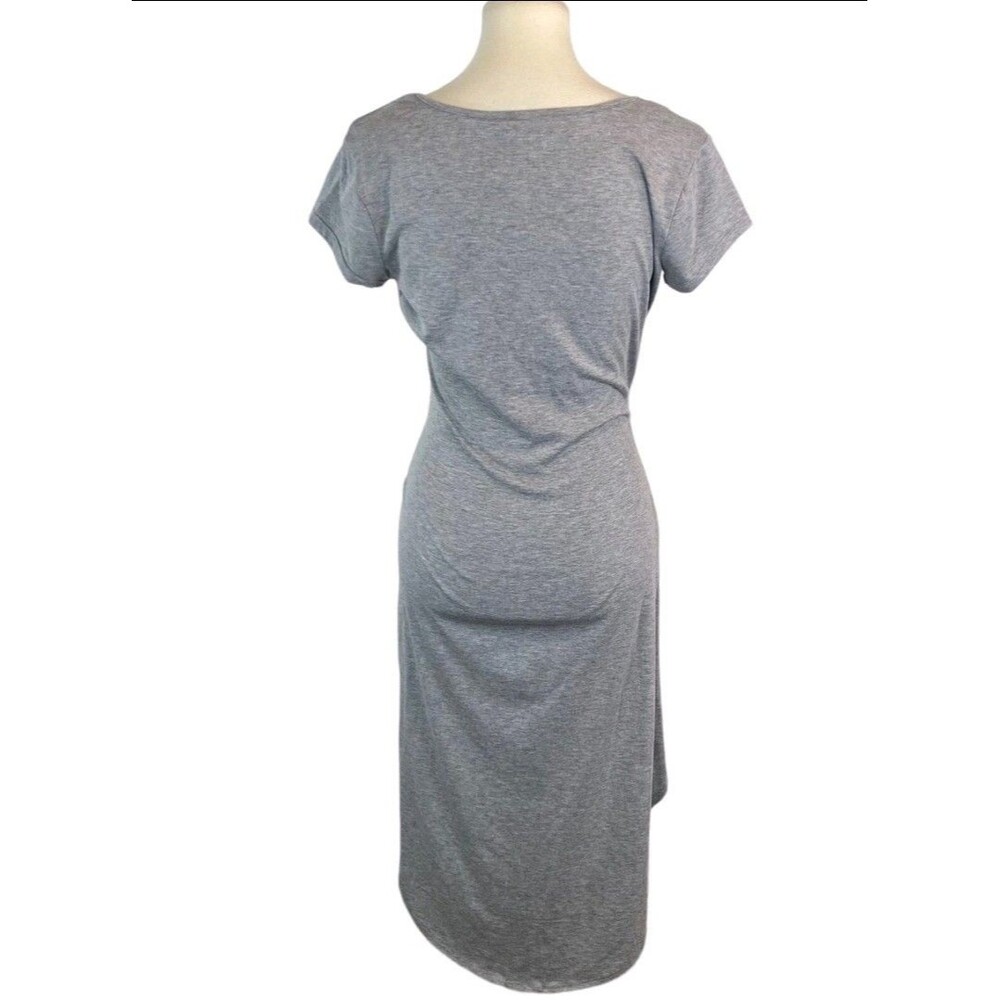 Kristin Nicole Gray Asymmetrical High-Low Wrap Dress Women's Size L.  SKU# A-104 - Picture 12 of 12